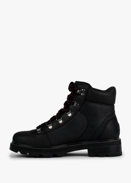 Lennox Black Leather Hiker STKD Waterproof Boots