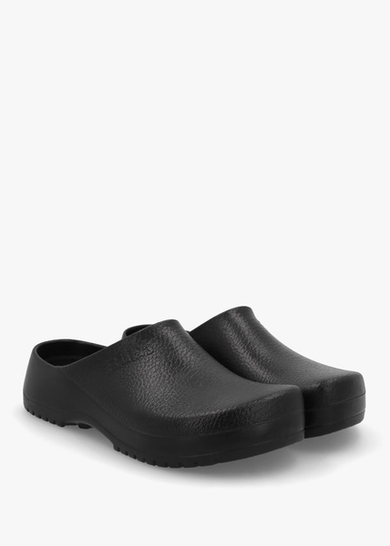 Men’s Super-Birki Polyurethane Black Clogs