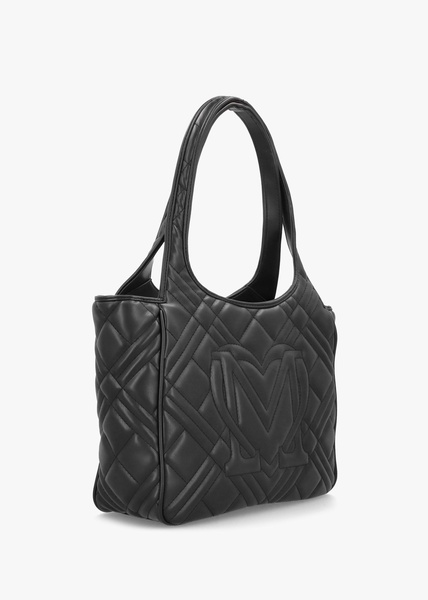 Quilted Nero Tote Bag