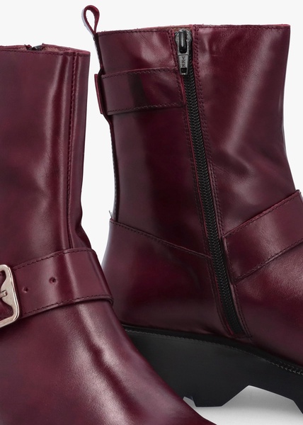 Micaela Vino Leather Biker Boots