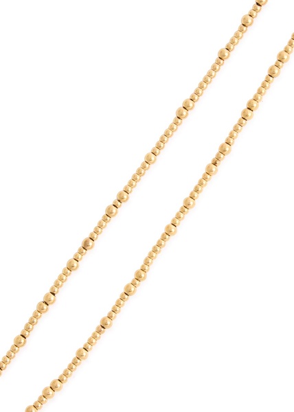 Goldie 18kt gold-plated beaded necklace 