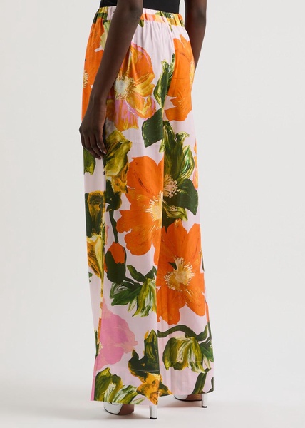 Emi floral-print wide-leg trousers 