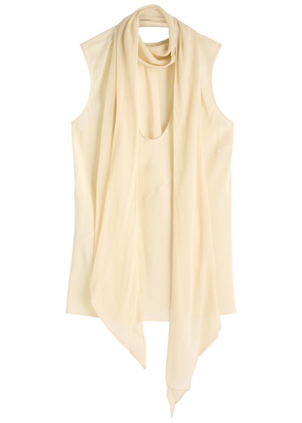 Scarf silk crepe de chine tank 