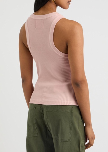 Isabel ribbed stretch-jersey tank 