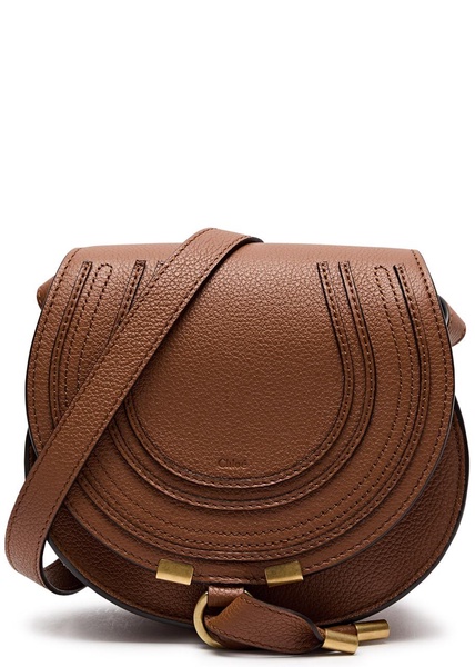 Marcie small leather saddle bag