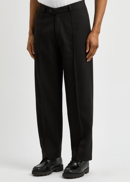 Straight-leg woven trousers