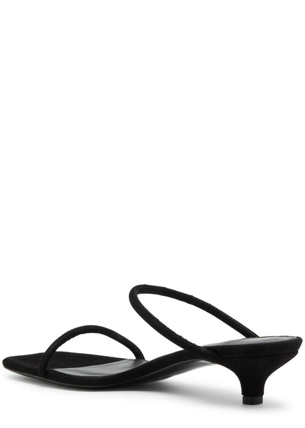 Black 'The Minimalist' Heeled Sandals