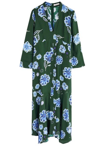 Big Garden printed silk midi dress