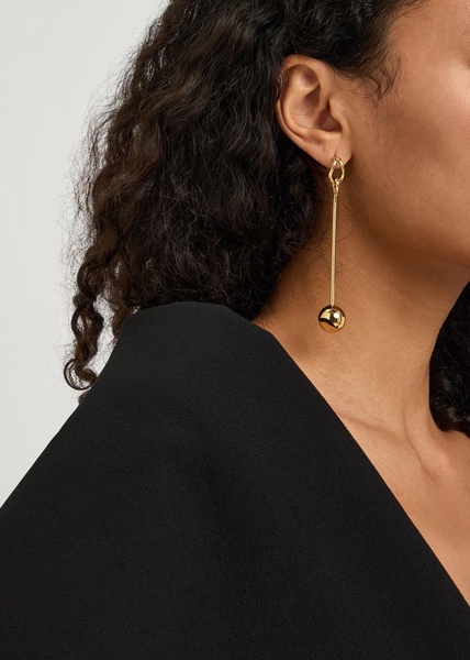 Les Boucles Nodo mismatched drop earrings 