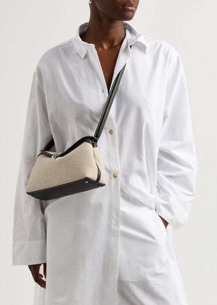 T-lock canvas clutch