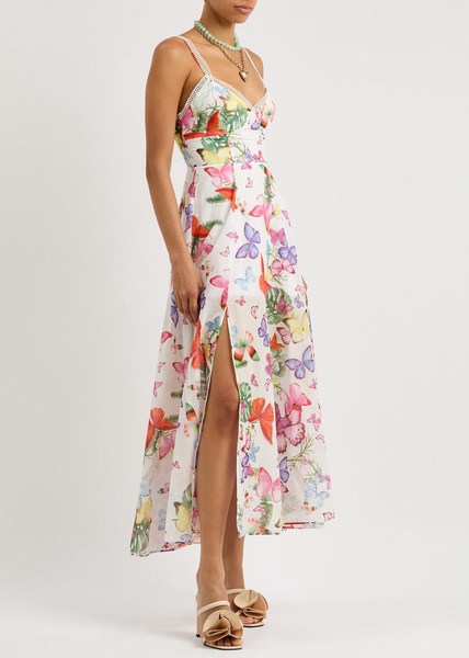 Iraso printed cotton-blend maxi dress 