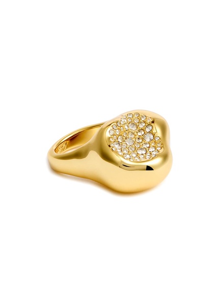 Solanales 14kt gold-plated ring