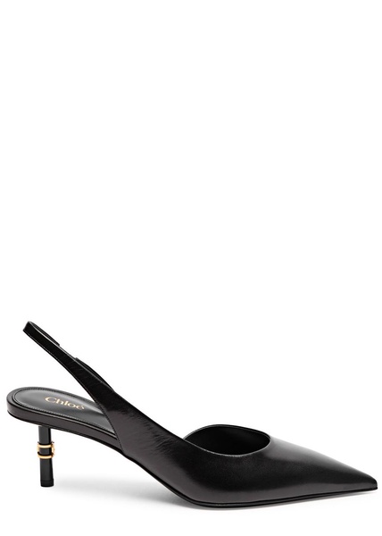 Marcie 75 leather slingback pumps 