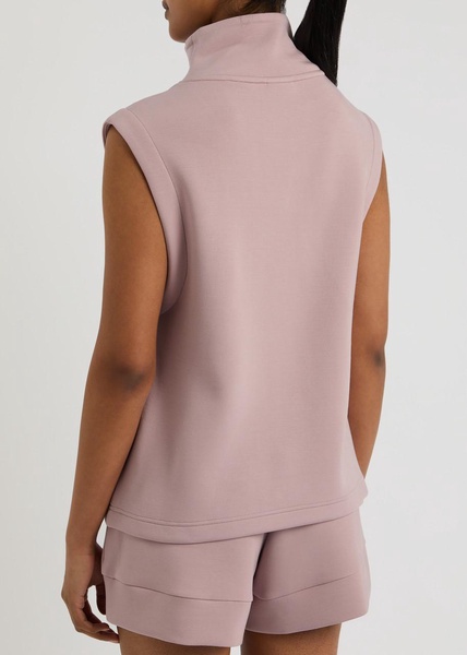 Magnolia half-zip stretch-jersey vest