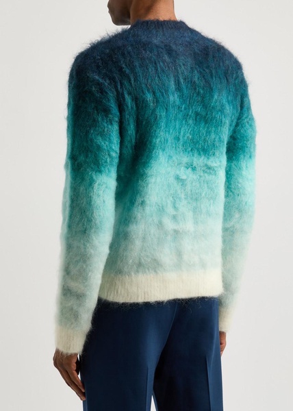 Ombré mohair-blend jumper