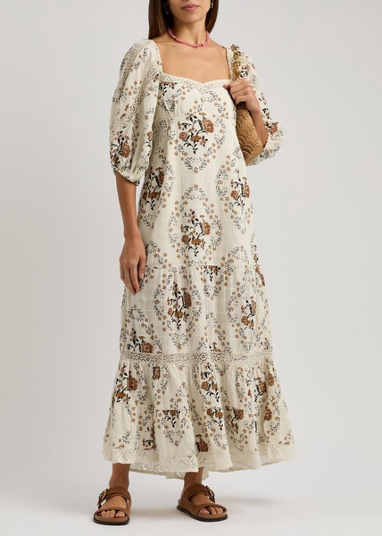 All The Attitude floral-print cotton maxi dress 