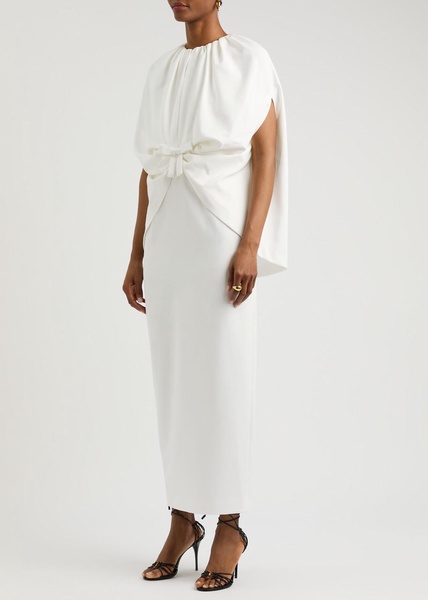 Gislene cape-effect jersey maxi dress