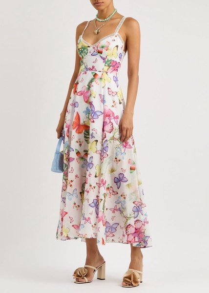 Iraso printed cotton-blend maxi dress 