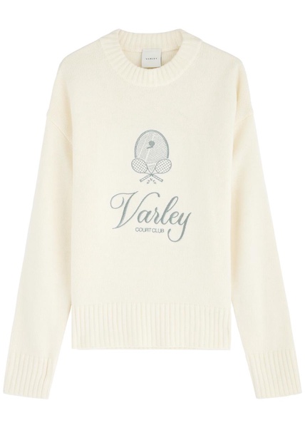 Edie logo-embroidered knitted jumper