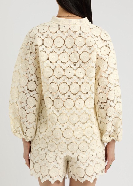 Jackie macramé lace shirt