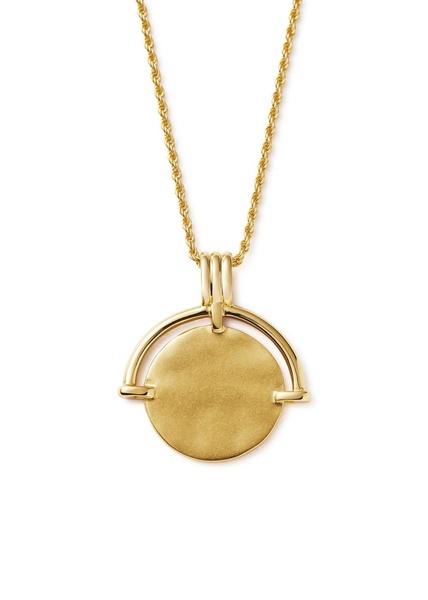 X Lucy Williams Fortuna Arc 18kt gold vermeil necklace