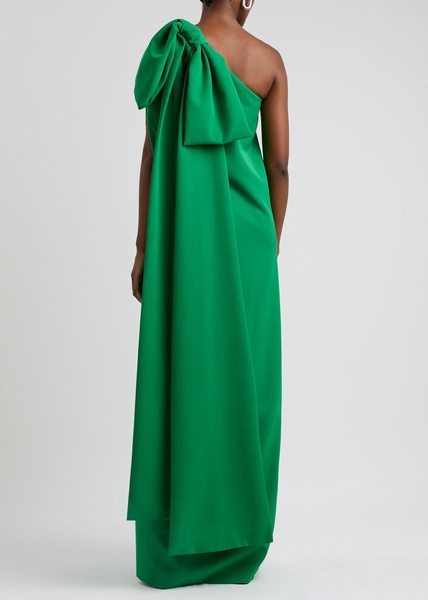 Samuel bow-embellished one-shoulder maxi dress