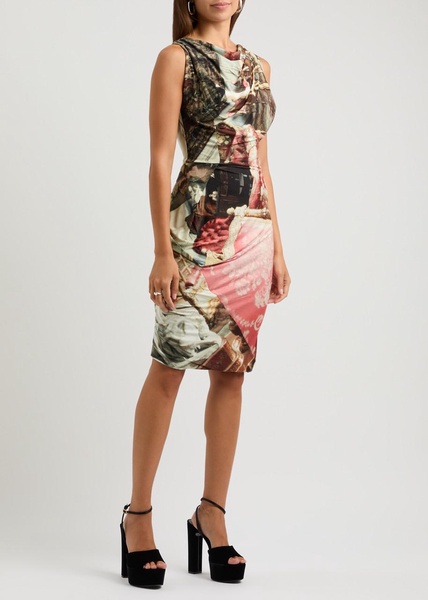 Fond printed stretch-jersey dress