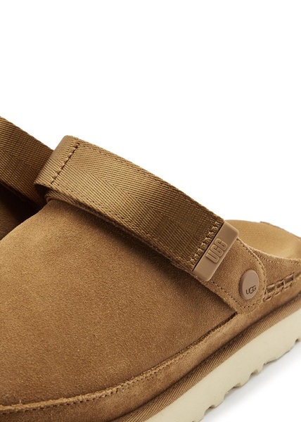 Goldenstar Clog suede sliders 