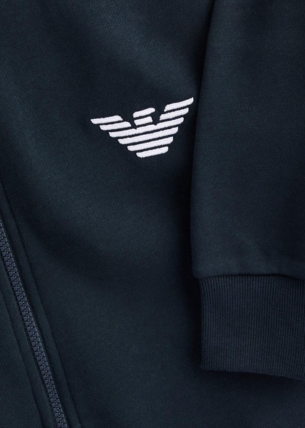 Logo-embroidered jersey tracksuit 