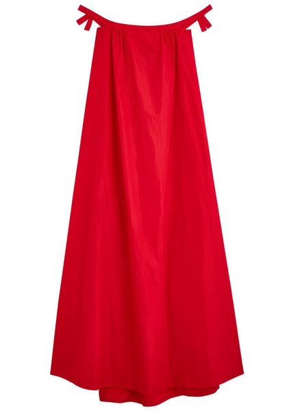 Brigitte off-the-shoulder taffeta maxi dress 