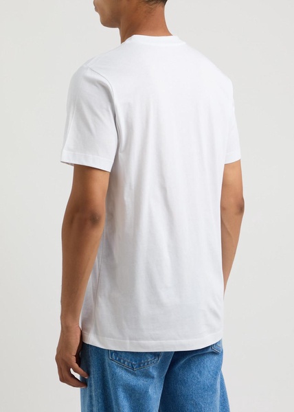 Logo-embroidered cotton T-shirt 