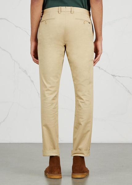 Slim-leg stretch cotton chinos