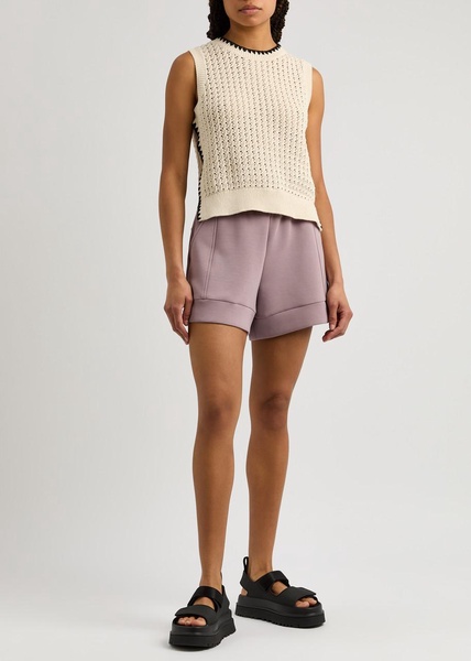 Delaney open-knit cotton vest 