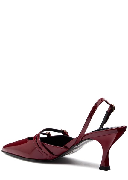 Joelle patent leather slingback pumps