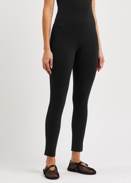 Stretch-wool leggings 