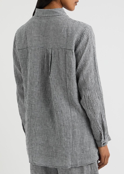 Checked linen shirt