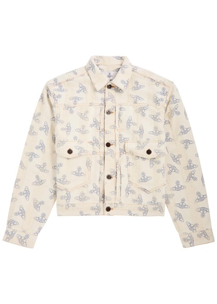 Orb Print Denim Jacket