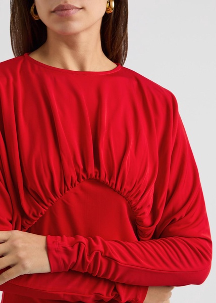 Anve draped jersey top