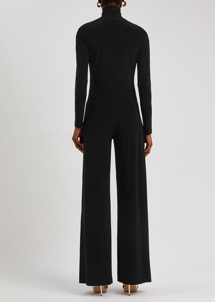 Roll-neck stretch-jersey jumpsuit 