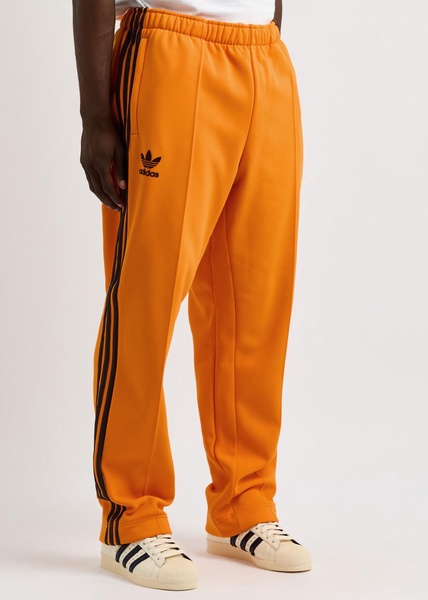 Striped straight-leg jersey track pants