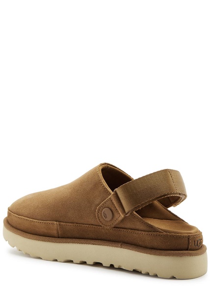 Goldenstar Clog suede sliders 