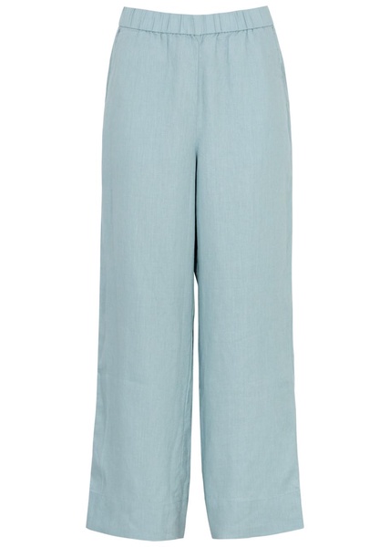 Wide-leg linen trousers