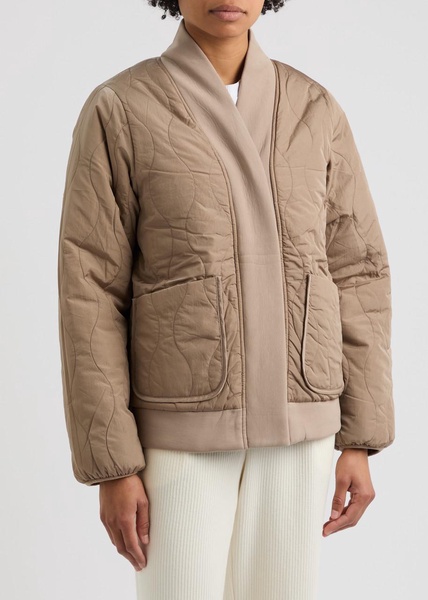 Joanna reversible fleece and nylon jacket