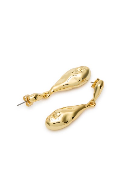 Brut 14kt gold-plated drop earrings