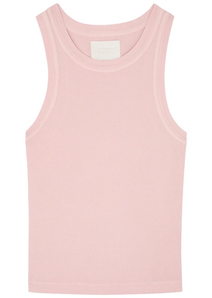 Isabel ribbed stretch-jersey tank 