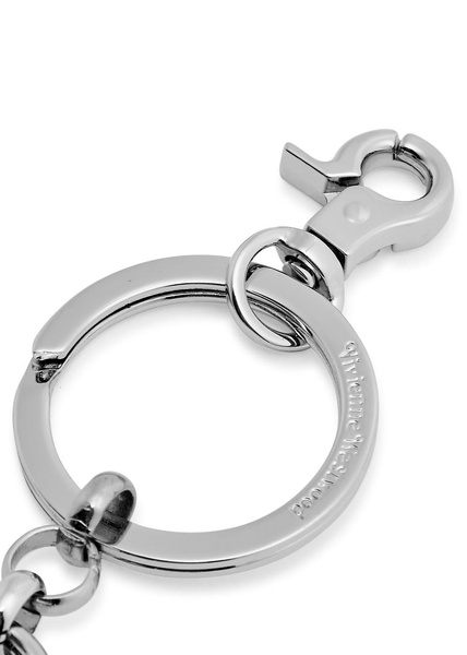 Betty silver-plated keyring 