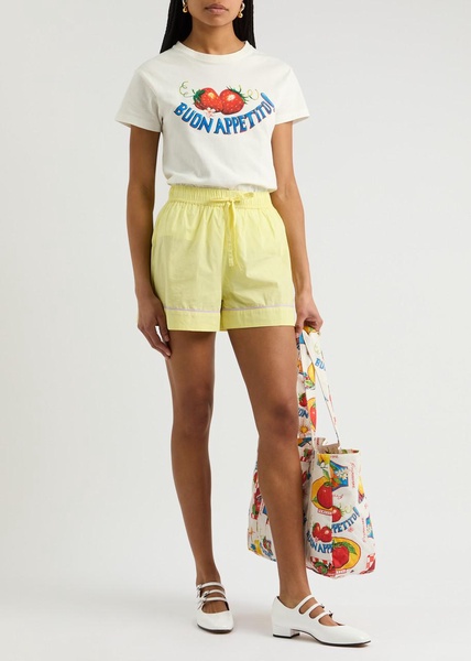 Kitty cotton-poplin shorts