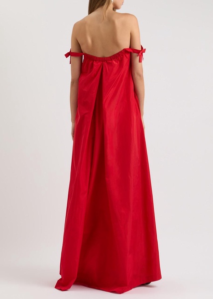 Brigitte off-the-shoulder taffeta maxi dress 