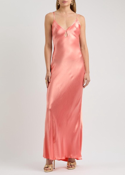 Cedar City satin maxi dress