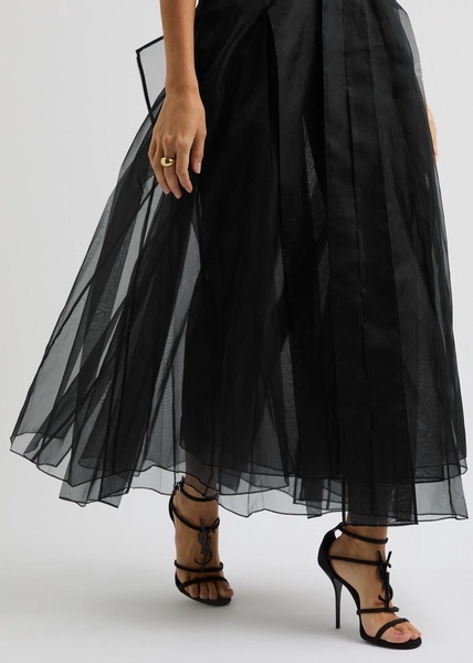 Morfyd sheer organza midi dress